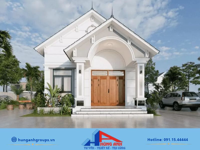 Mẫu nhà cấp 4 mái Thái