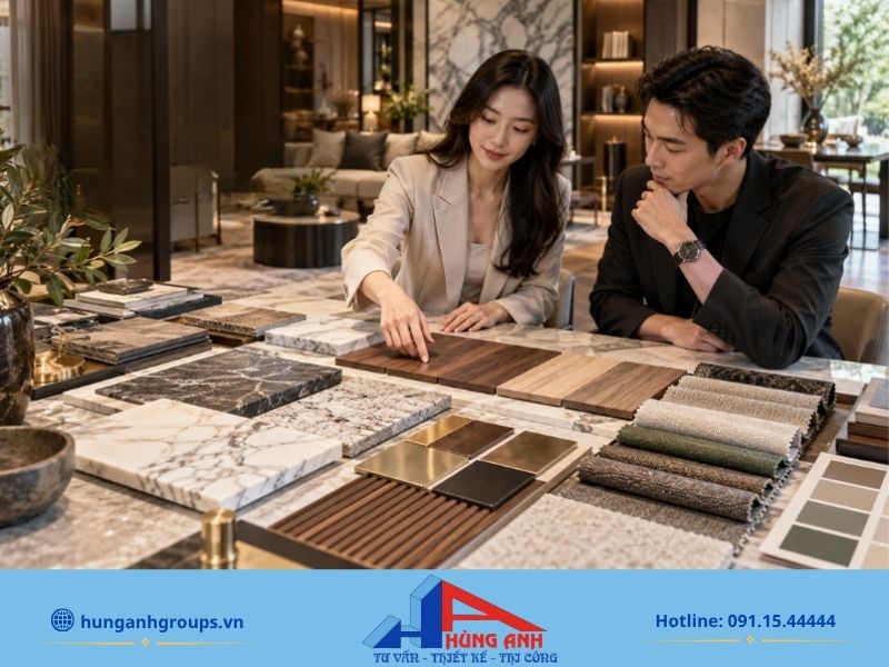 Bảng bóc tách khối lượng vật tư thiết kế nội thất trọn gói tại Hà Nội
